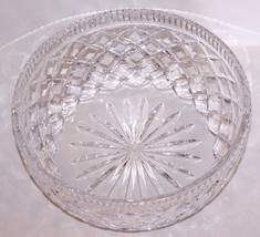 EXQUISITE VINTAGE SIGNED WATERFORD CRYSTAL BEAUTIFULLY CUT 8&quot; BOWL - $113.84