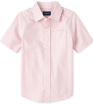 The Children’s Place Boys&#39; Short Sleeve Cotton Oxford Striped Shirt XL /... - $9.49