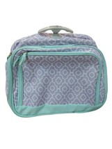 Pottery Barn Kids Purple &amp; Mint Green Rolling Carry-All Travel Bag  - £27.69 GBP
