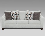 Roundhill Furniture Camero Fabric Pillowback Sofa, Anna Silver - $1,543.99