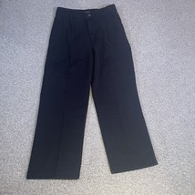 Nautica Chino Pants Boys Kids Size 10 Regular Fit Black Adjustable Waist - $14.97