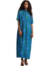 Ann Mashburn luisa dress in Green/Blue Hestia Silk Nylon Cloquet - $248.00
