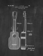 Ukulele Patent Print - Chalkboard - £6.30 GBP+