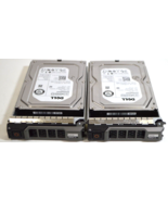 Lot of 2 Dell Enterprise Class 1KWKJ 500GB 3.5&quot; SATA Hard Drive with Tray - £28.65 GBP