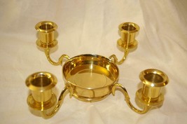 Vintage PartyLite Winchester Candle Holder Brass Taper Pillar -  P7411 - £19.98 GBP