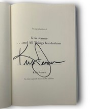 Kris Jenner All Things Kardashian Hardcover Book First Edition Signed - £65.33 GBP