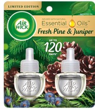 Air Wick Plug-in Warmer Scented Oil Refills, Fresh Pine and Juniper, Pack of 2 - £12.56 GBP