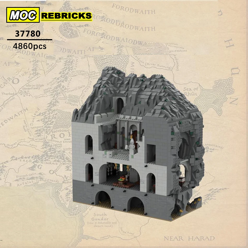MOC Movie Scene UCS Architecture Grey Castle Building Blocks Collection Experts - £315.55 GBP+