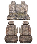 Front and Rear seat covers Fits 1995-1998 Chevy C/K 1500 truck camouflage - $221.18 CAD
