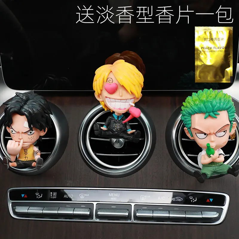 Anime Car Air Vent Perfume Clip Luffy Creative Interior Decoration Figur... - $14.41+