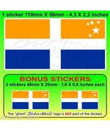SCILLY ISLES Drapeau Grande-Bretagne Royaume-Uni Angleterre 110mm Autocollant x1 - $4.72