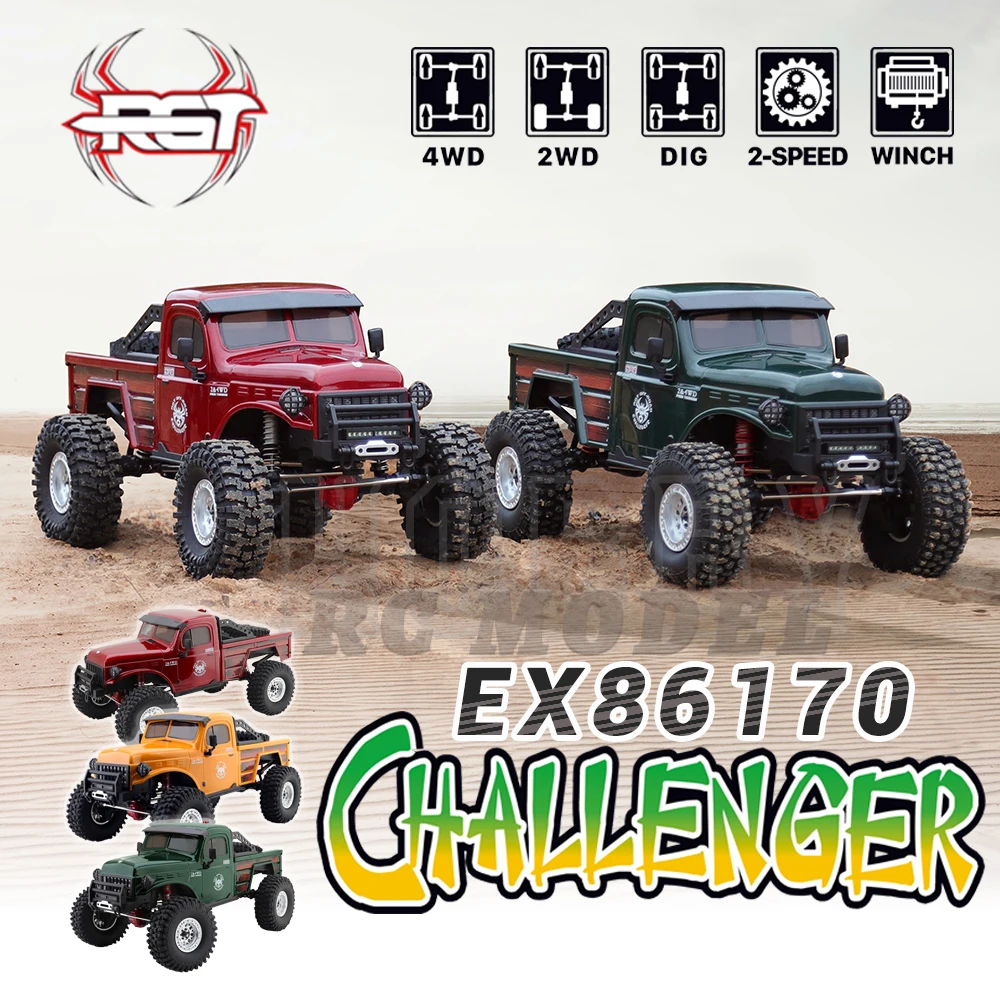 New Rgt Challenger EX86170 2.4GHz Rtr 1/10 Rc Electric Remote Control Model Car - £503.98 GBP+