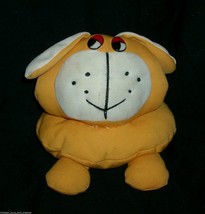 7" Vintage Easter Bunny Rabbit Yellow Nadel & Sons Stuffed Animal Plush Toy Old - £15.14 GBP