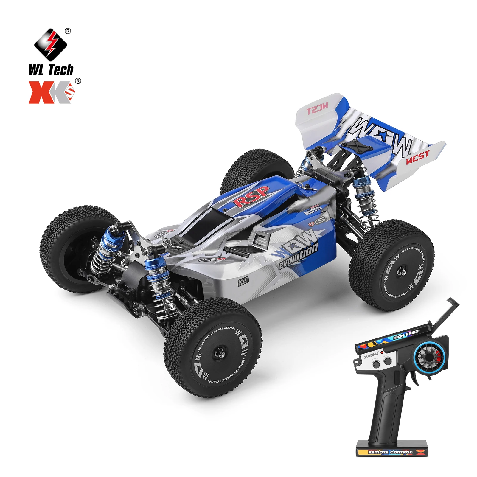 WLtoys 144011 Remote Control Car 1/14 2.4GHz 65KM/H High Speed Off Road Car 4WD - £103.82 GBP+