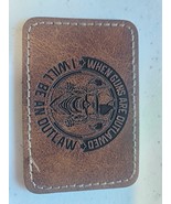 When Guns Are Outlawed Laser Engraved Leather Patch - $2.00