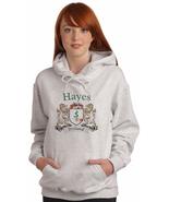 Hayes Irish Coat of Arms Ash Hooded Sweat shirt - $656.87 MXN+