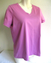 Lands End Relaxed Pink Supima Pima Cotton Top Small 6-8 Made in PERU Lan... - £13.65 GBP