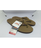 Rainbow Mens 301Alts Leather Strap Sandals Dark Brown Large 9.5-10.5 NWT - $61.05 CAD