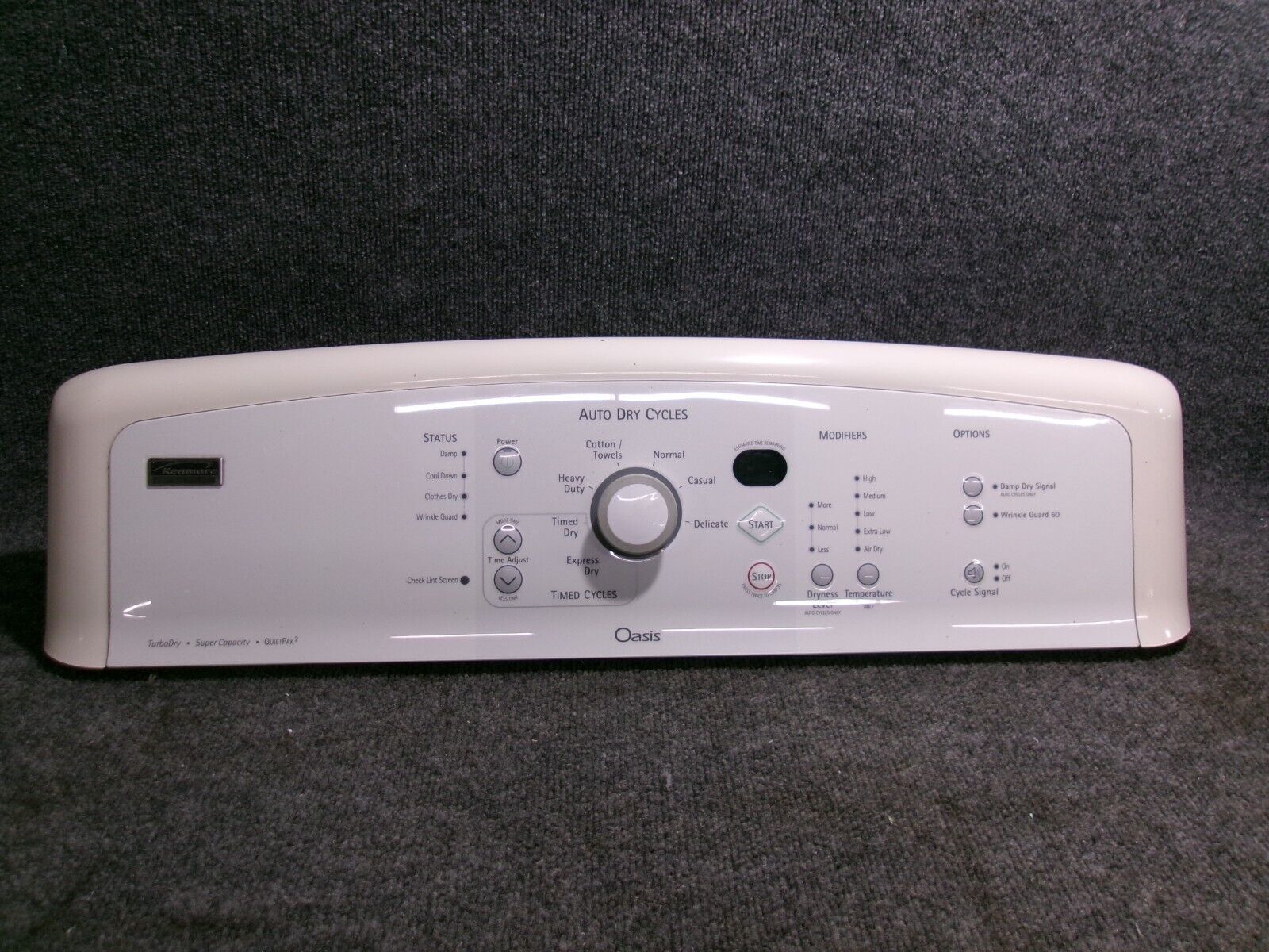Primary image for 8563698 KENMORE DRYER CONTROL PANEL WITH USER INTERFACE BOARD WP8564394