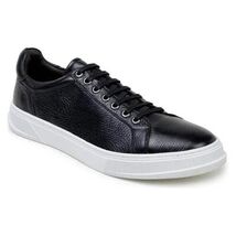 Matteo Black Belvedere Shoes Sneaker Deerskin Leather Black image 3