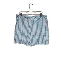 Lady Hagen Women&#39;s Shorts Purple White Green Blue Golf Short Size 14 - $334.59 MXN