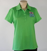 Izod Indy Racing League  #37 Green Short Sleeve Polo Shirt Women&#39;s NWT - £43.79 GBP