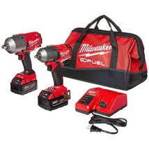 Milwaukee 2 PC M18 FUEL Auto Kit - 1/2&quot; Impact Wrench and 3/8&quot; Impact Wr... - $829.99