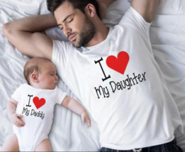 Father Women&#39;s T-shirt Parent-child Top Short Sleeve - £11.44 GBP