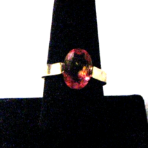 10k Yellow Gold Ring with Large 3ct. Orange Citrine Gemstone - £65.79 GBP