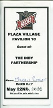 Indianapolis Motor Speedway Ticket Stub 5/2003-Carb Day Plaza Village Pa... - £9.96 GBP