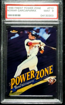 1998 Topps Finest Power Zone #P10 Nomar Garciaparra Red Sox PSA 9 Only 1 Higher - £22.82 GBP