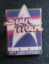 Star Trek 1991 25th Anniversary 1 Inch Hollywood Pins Pinback Buttons Lapel - $9.99