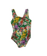 Bunz Kidz Girls Infant baby Size 24 Months 1 Piece Swimsuit Flower Green... - $8.90