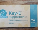 Carlson Laboratories Key E Suppositories 24 Suppository Exp 1/26 - $14.41
