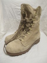 Vintage Dutch army desert boots m92 suede military combat sand beige assault - £27.49 GBP