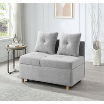 Single Sofa Bed with Pullout Sleeper, Convertible Folding Futon Chair - £197.88 GBP