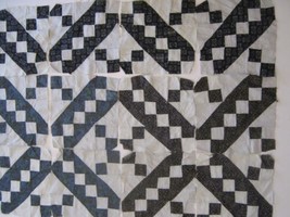 12 Quilt Blocks 11&quot; Jacobs Ladder Squares Lot Stripe Print Fabric Handst... - $12.36