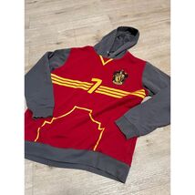Harry Potter Gryffindor Quidditch Hoodie Red Grey Number 7 Sweatshirt Me... - $21.78