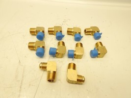 Lot Of 10 PARKER 249F-8-8 Male Elbow 45 deg.,Brass,Flare - $169.26