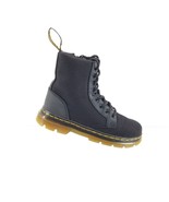 Dr. Martens Doc Combs J Combat Lace Up Boots Canvas Zip Black Youth Kids... - $22.03