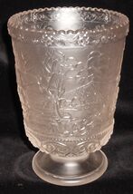 Fenton SATIN GLASS SPOONER Textured Exterior CABIN IN THE WOODS - $29.69