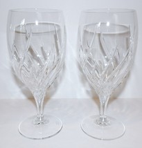 Pair Marquis By Waterford Crystal Summer Breeze 7 3/8&quot; Iced BEVERAGE/TEA Glasses - £86.03 GBP