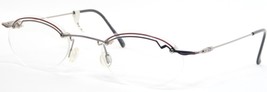 Vintage SEE YOU Von Metzler 5478 Silber/Johannisbeere Rot Brille 47-19-135 - $55.71