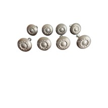 Brushed Nickel Mushroom Knobs 1-1/4 Inch Mushroom Cabinet Knob Set of 8 - £10.08 GBP