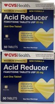 CV S Max Strength Acid Reducer 50 tabs  Exp 2025 Pack of 2 - £22.15 GBP