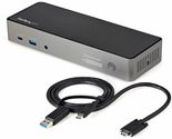 StarTech.com USB-C &amp; USB-A Dock - Hybrid Universal Triple Monitor Laptop... - $372.47