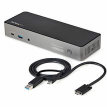 StarTech.com USB-C &amp; USB-A Dock - Hybrid Universal Triple Monitor Laptop Docking - £297.73 GBP
