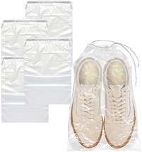 Travel Shoe Bags 12&quot; x 18&quot;. Pack of 100 Clear Plastic 2 mil Pouches with... - £107.26 GBP