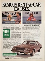 1983 Print Ad National Car Rental GM Cars Oldsmobile Cutlass Supreme Olds - £14.06 GBP