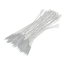 Straw brush 100pcs/lot nylon catheter stainless steel straw brush 17.5cm - £22.80 GBP